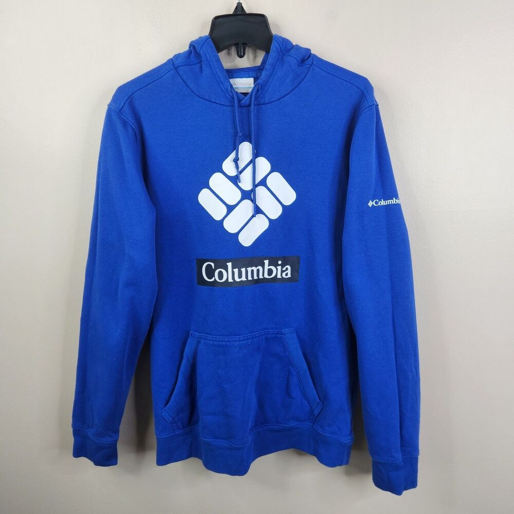 Columbia Sportswear Mens Long Sleeve Pullover Front Side Graphic Hoodie Medium
